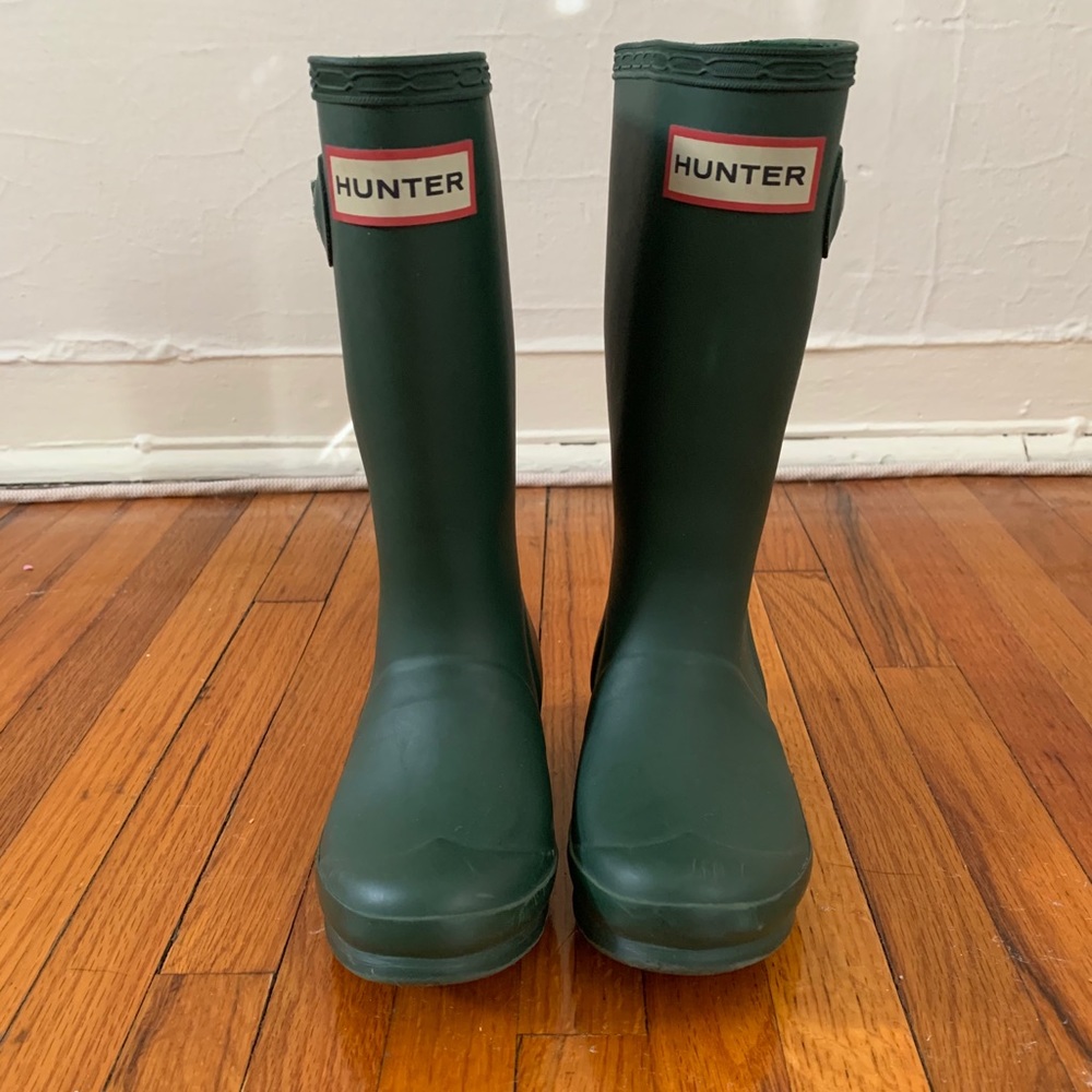 Lightly used KIDS Original Hunter Rain Boots